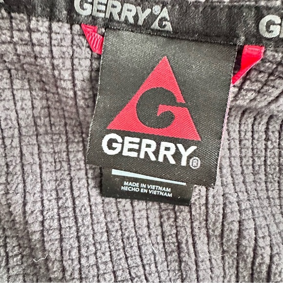 Gerry Men's M Full Zip Hoodie Jacket Grey Lightweight Waffle Knit Lining Soft‎ - Picture 7 of 13